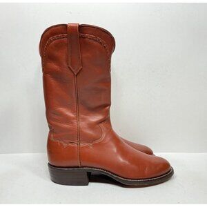 Paul Bond Custom Handmade Men’s Size 8-9‎ Cowboy Boots Shoes Leather
